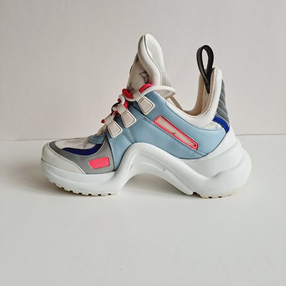 Louis Vuitton Women's Multicolor Light Blue LV Archlight Sneakers Size 36 / 6 - Picture 11 of 16